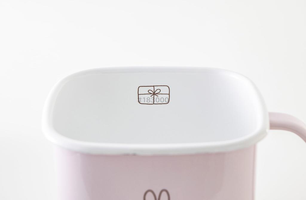 Fuji Enamel Miffy Pastel Miso Storage Container, Square, Pink, Fits Miso Soup, Perfect As a Gift