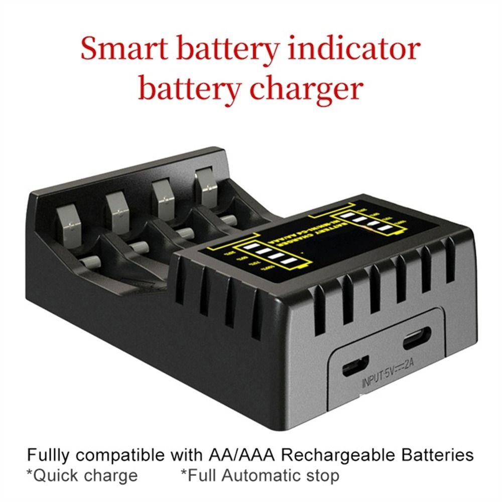 USB Charger 4 Slot Battery USB Charger Battery Fast Charger Battery Charger AAA/AA Charger