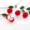 Romantische Rose Verlobung Hochzeit Ohrring Ring Anhänger Charme Schmuck Vitrine