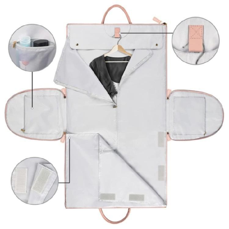 Suit Storage Bag Travel Women PU Folding Travel Bag Large Capacity Hand Luggage