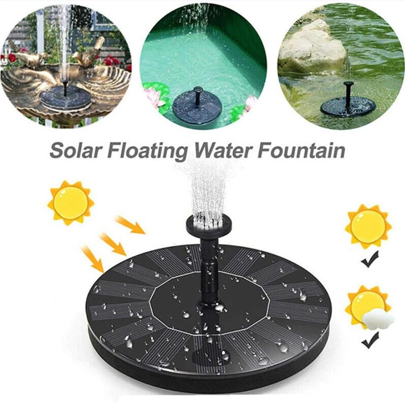 Convenient Solar Powered Floating Fountain Pump For Outdoor Use