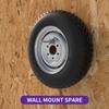 Wall Mount Spare Tire Mount for Enclosed Trailers, Upgraded Spare Wheel Carrier Fit for Camper Spare Tire, Boat Trailer, Garages and Warehouses