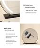 Compact LED Makeup Mirror with Three-Color Fill Light, Smart Touch Charging, Perfect for Dressers