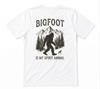 Bigfoot Is My Spirit Animal Sasquatch Graphic Tee White T-shirt