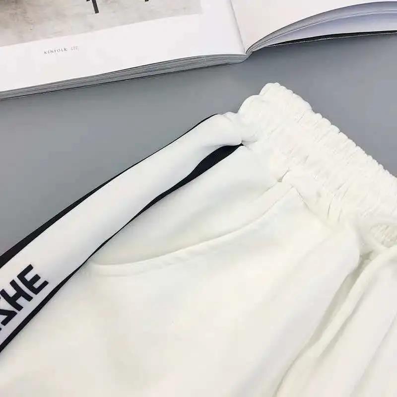 Super popular women's sports pants, trendy and fashionable pants, loose fitting small figure leggings, casual Harlan pants