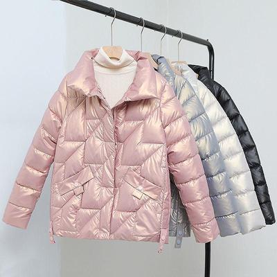 Lose Bright Face Baumwolle Padden Jacke Frauen Wintermantel Plus Größe 4xl Rosa Schwarz Kleidung