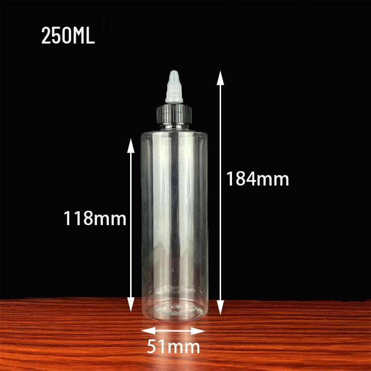 30, 50, 100ml Transparent PET Travel Bottle with Rotary Cap and Nozzle