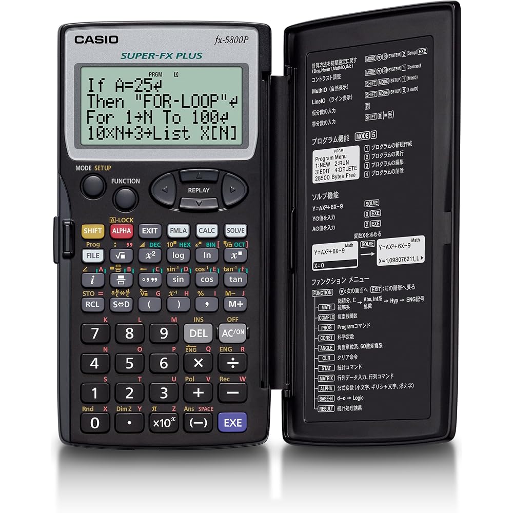 Casio Programmable Scientific Calculator 407 Functions fx-5800P-N