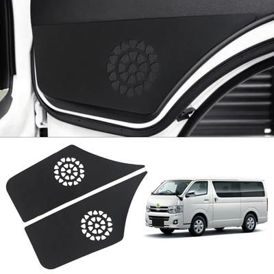 GIMUYA Protections de Seuil de Porte pour Toyota Hiace et Regius Ace et 5ème Porte Spécifique Protection contre les Rayures et les Taches Intérieur Personnalisation Voiture PU Conducteur Passager Lot de 2