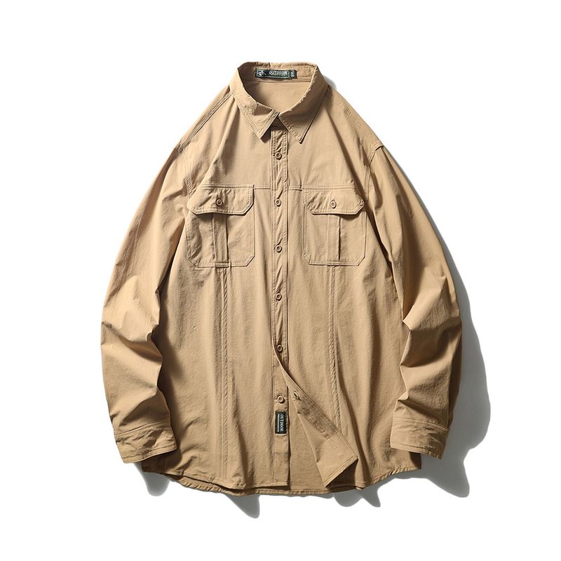 Outdoor Quick-Drying Workwear Shirt Men Long Sleeves Summer New Arrival Thin Outwear Export Export Men's Casual Shirt