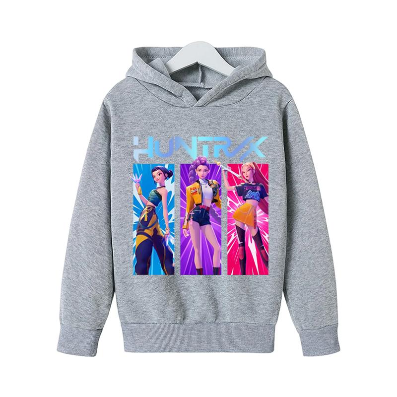 Children's Clothing KPop Devil Hunter Fashionable Cute Sweatshirt Girls' New Movie Sports Hoodie K-Pop Devil Hunter Casual Top