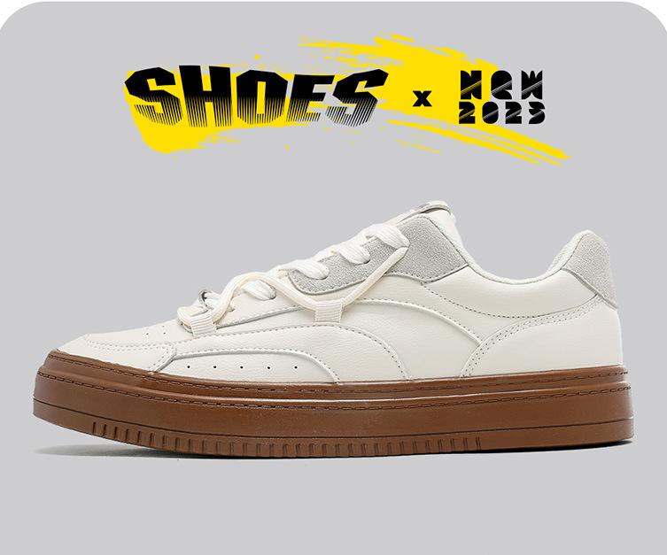 

Модные теннисные туфли осень ретро мужские спортивные туфли повседневная обувь кожа дизайнерская мужская обувь модные женские туфли на платформе трендовые туфли для пар 35 коричневый