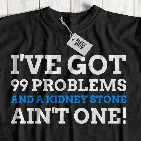 

Unisex Funny Kidney Stones T-Shirt SWL PCNL Kidney Surgery Get Well Soon Gift 3XL