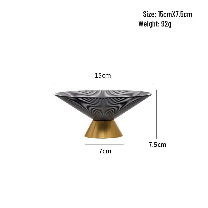 Elegant High-Foot Glass Fruit & Snack Bowl