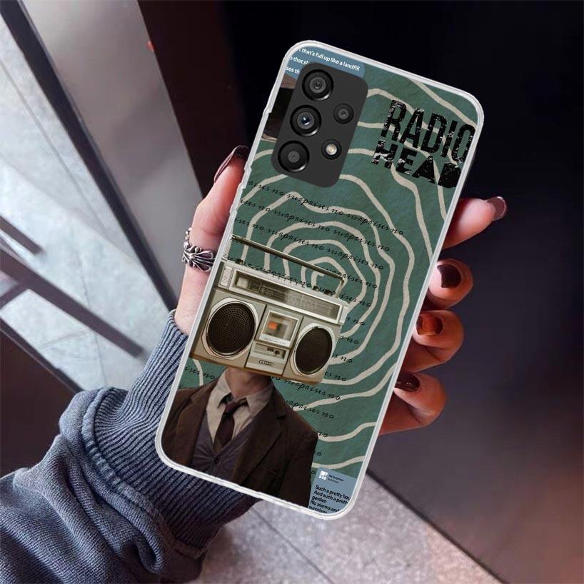 Bnad R-Radiohead Handyhülle Für Samsung Galaxy A12 A52S A42 A32 A22 A51 A50 Note 20 Ultra 10 S10 Plus A71 A70 A31 A30 A10S Galax