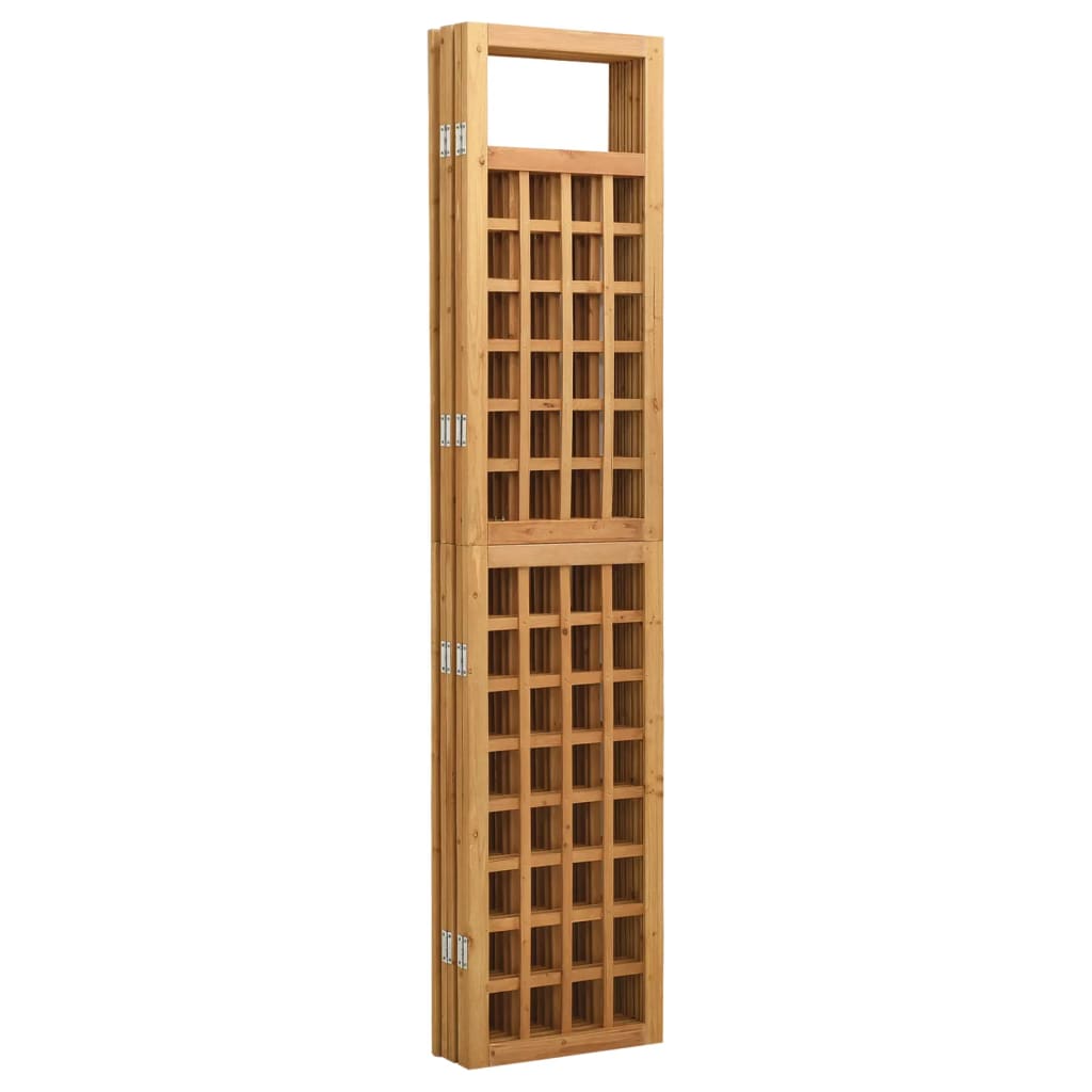 Vidaxl 5-Panel Room Divider/Trellis, Fir Wood, 201.5X180Cm