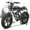 LUDODO AK2 Vélo Électrique à Pneus Larges pour Adultes Moteur 750W 30MPH Batterie Amovible 48V 18Ah 20"