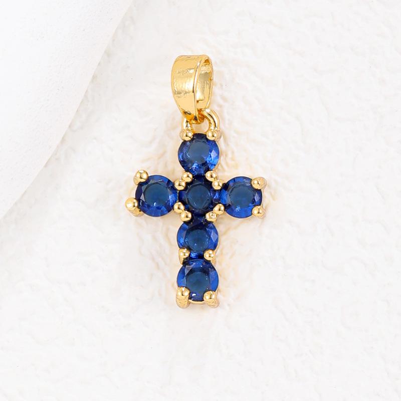 Exquisite Copper Micro-Plated Gold Birthstone Pendant for Every Month