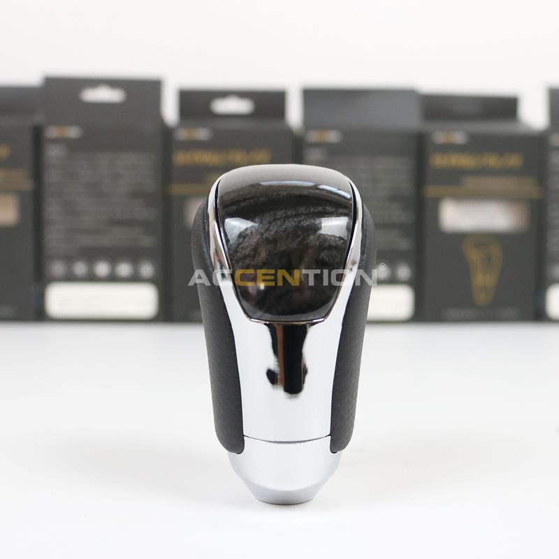 Black Leather Gear Shift Knob For Toyota Alphard 2015 2016 2017 2018  Crown 2015 2016 2017 2018  Vellfire 2015-
