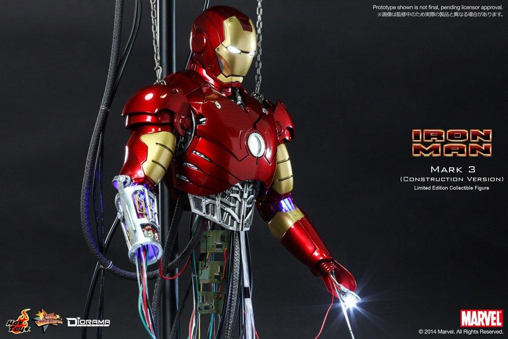 Movie Masterpiece Iron Man Iron Man Mark III Scale Plastic Painted Movable Figure (Tune-Up Version) 1/6 [Used]