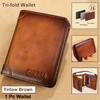 Vintage Wallets for Men, Short Multi Function ID Credit Card Holder