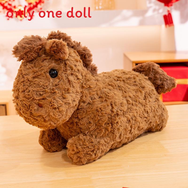 

Плюшевая игрушка лошадь с наполнителем из полипропиленового хлопка для детей и коллекционеров 25cm коричневый