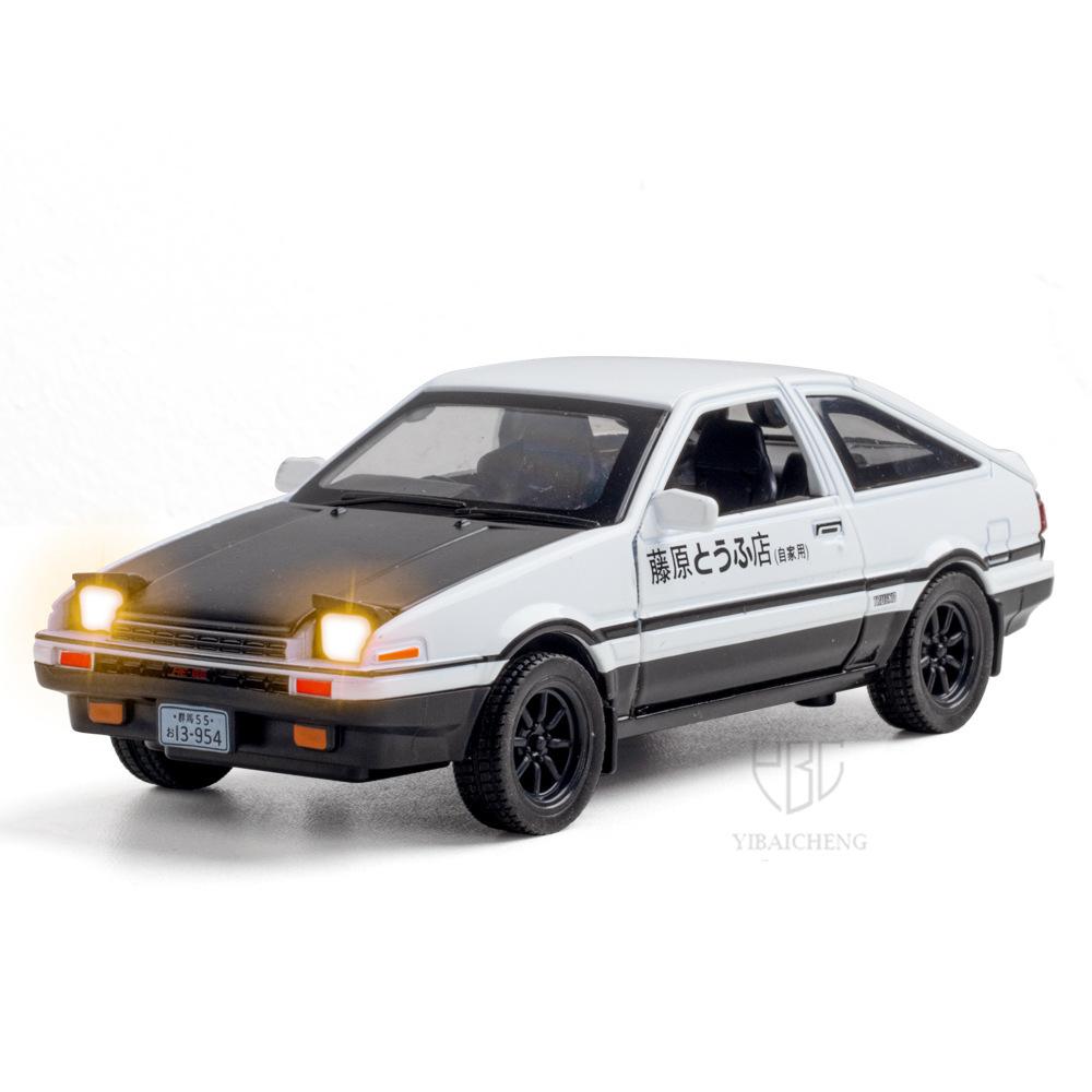 Alloy Car Model Diecast Toy Vehicles 4 Doors Opened Car Model Miniature Model With Light Toys For Children