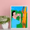 Joan Cornella Zitate Du bist ein Witz Poster Pop Art Wandbilder Kinderzimmer Heimdeko Lustige Humor Bilder Leinwandmalerei