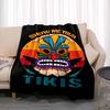 Tiki Bar Fashion Flannel Throw Blanket Summer Beach Aloha Hawaii Funny Accessories Man Cave Party Home Decor for Pub Club