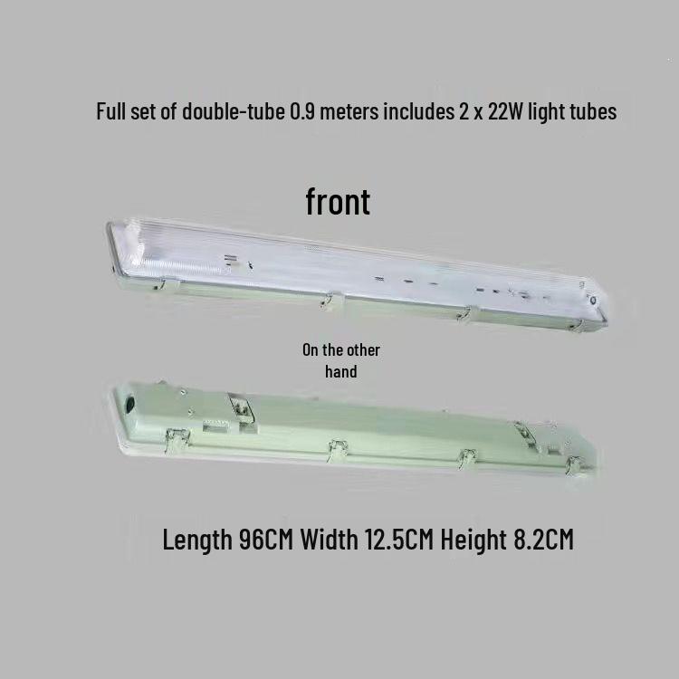 T8 Waterproof Double/Single LED Fluorescent Lamp Set, Dustproof & Explosion-Proof, Daylight Lamp Holder