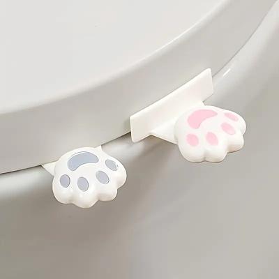 Cute Animal Toilet Lid Lifter Handle Bathroom Seat Grip Hygienic Helper No-Touch Toilet Seat Opener with Adhesive Mount