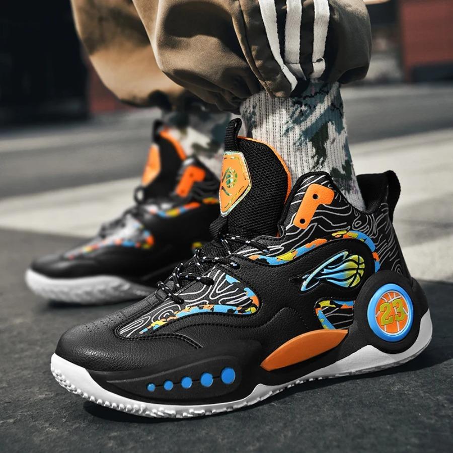 New Comfortable Men's Basketball Shoes Super Lightweight Running Shoes Thick Soles Increase Leisure Running Shoes Youth Training