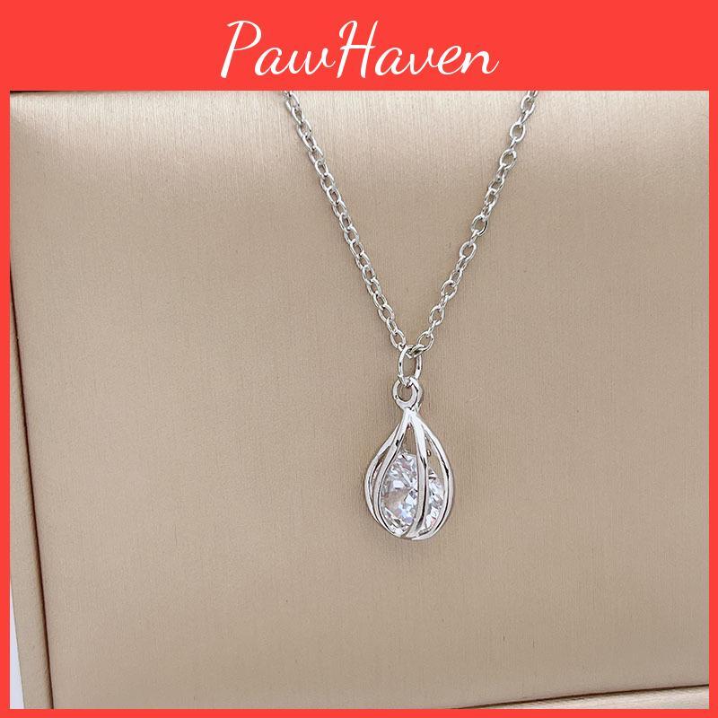 Delicate Zircon Necklace Ultra Glittery Set In Minimalist Collarbone Chain Jewelry Pendant Female Korean Chic High-end