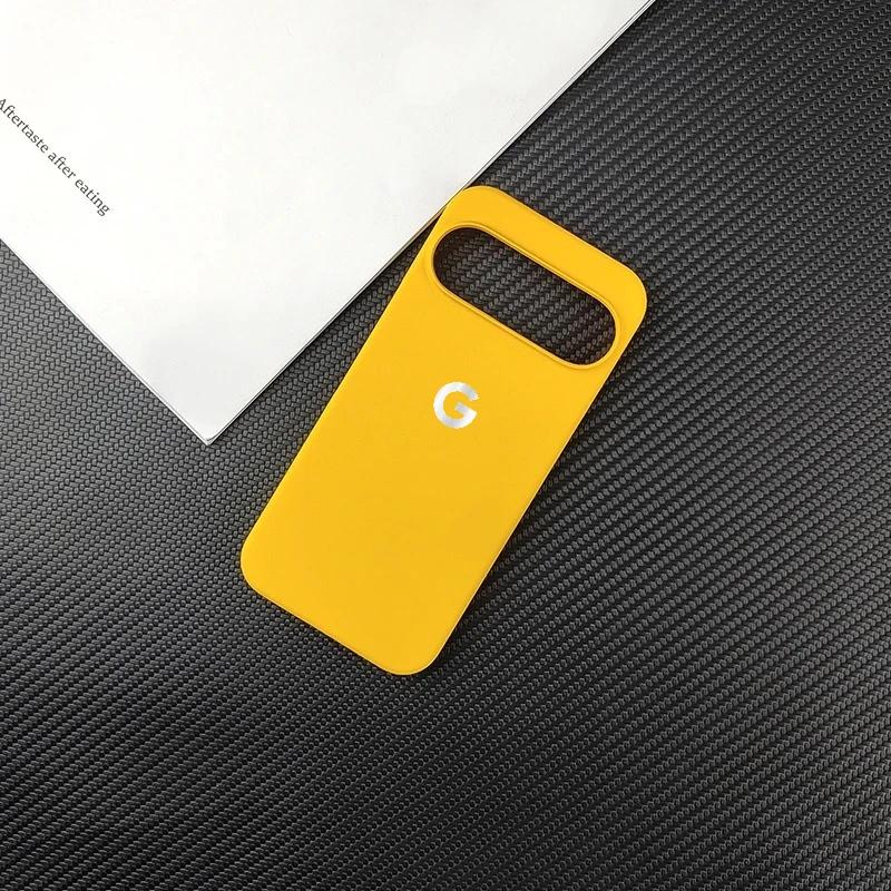 Minimalistyczne Cienkie Matowe Matowe Etui Na Telefon Dla Google Pixel 10A 10 9 Pro XL 8 7 6 A Pro Półopak Twarde Odporne Na Upadek Tylne Z Przezroczystym Obiektywem Podniesiona Osłona