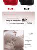 Popular Lace Underwire Bra for Plus Size Middle-Aged Women - Fixed Cup, Four-Row Hook-and-Eye, Thin Cotton Gathering Support.