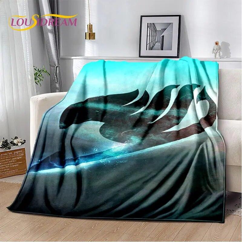 Fairy Tail Japan Anime Cartoon Soft Plush Blanket,Flannel Blanket Throw Blanket for Living Room Bedroom Bed Sofa Picnic Cove Kid