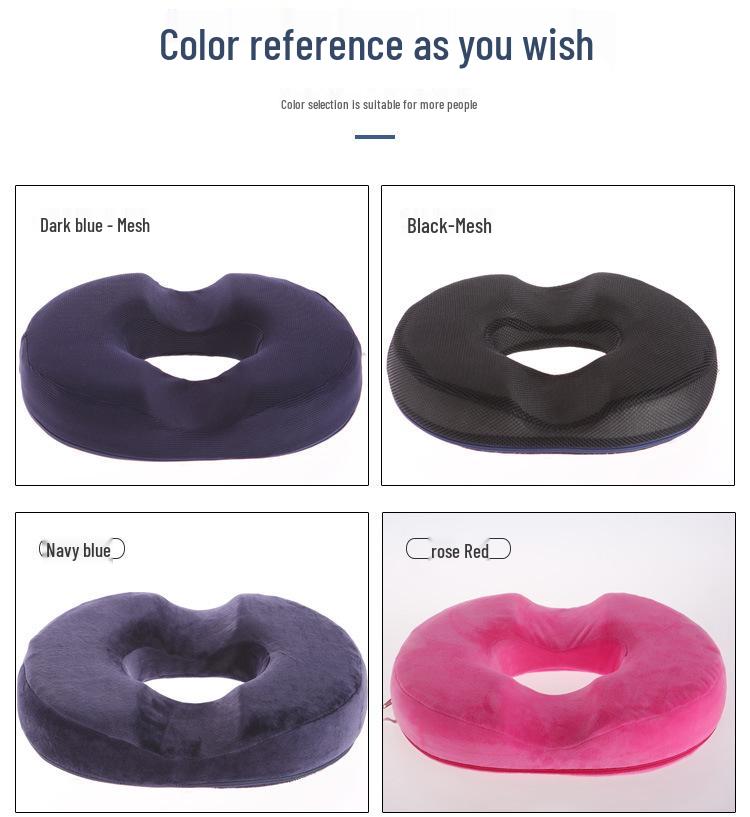 Memory Foam Hollowed-Out Hemorrhoid & Hip Cushion for Pregnant Women and Office Seating