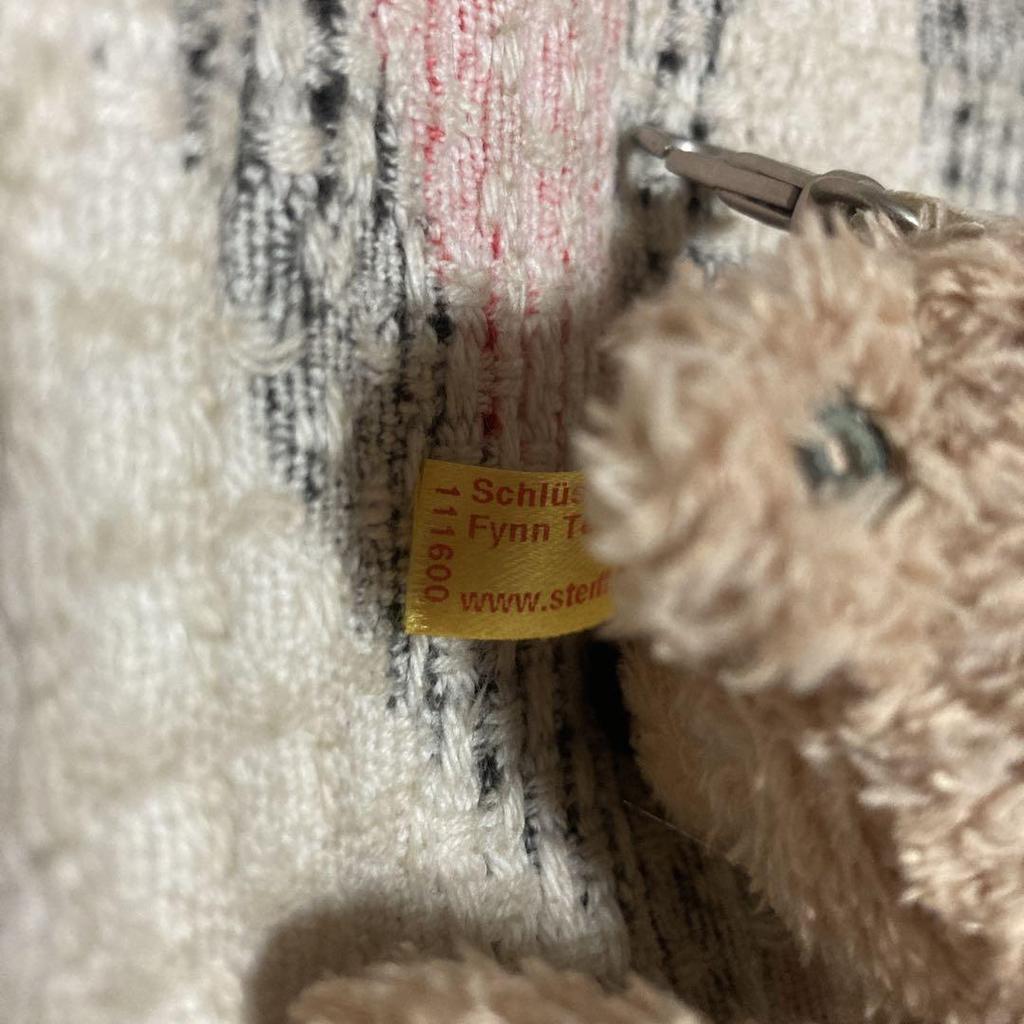 [USED] Used Steiff Teddy Bear Keychain 111600