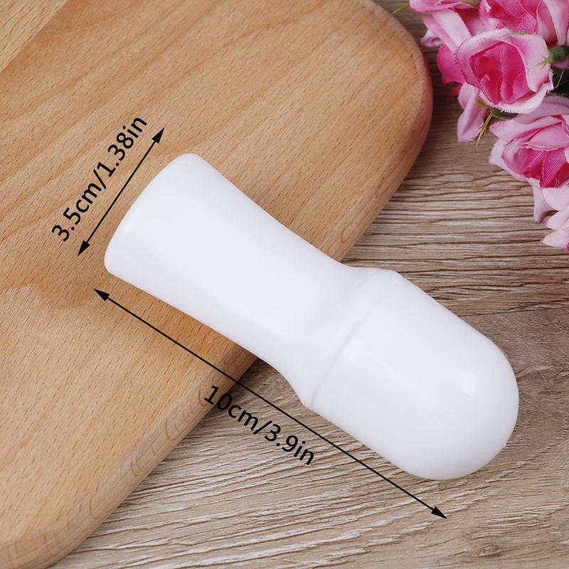 5Pcs 30Ml Plastic Roll On Bottle White Deodorant Container Essential Oil Perfume