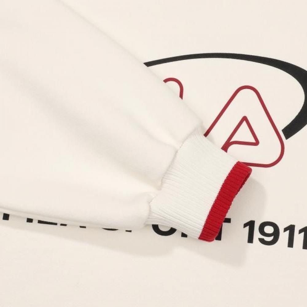 Fila Big Logo Cotton Blend V Neck Sweatshirt