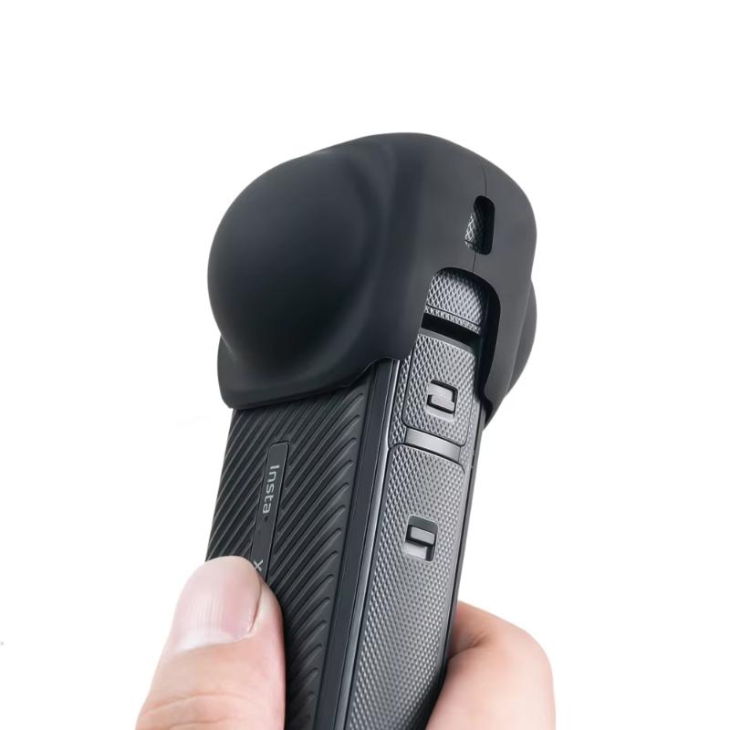 Silicone Lens Cover For Insta360 X5 X4 X4Air Protector Cap Accessories Insta 360 X4 Camera Anti-Dust Anti-Scratch Lens