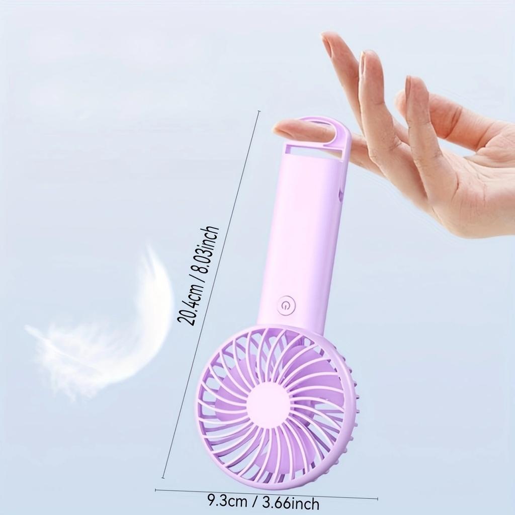 GS16 handheld hook-on mini fan small portable USB charging desktop mini fan