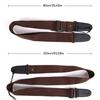 Adjustable Guitar Strap with Guitar Pick Holder for Guitar Bass 2 Inch Width Comfortable Cotton Guitar Shoulder Strap