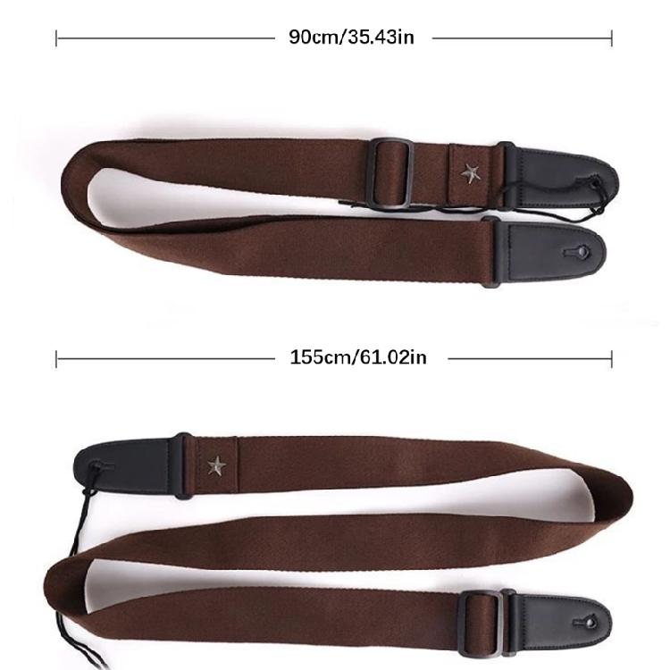 Adjustable Guitar Strap with Guitar Pick Holder for Guitar Bass 2 Inch Width Comfortable Cotton Guitar Shoulder Strap