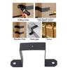 4pcs 4x4 Inch Strap Post Ties Heavy Duty Deck Fence Brackets Carbon Steel Gazebo Mounting Brackets U Shaped