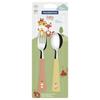 Tramontina Kids' Spoon & Fork Set, Baby Friends Cutlery, Dishwasher Safe, Antibacterial, 23797/905, Yellow and Orange