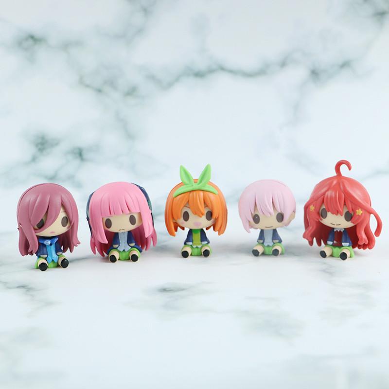 Adorable Q Version Five Equal Parts Bride Anime Figure Collectible Toy For Display