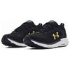 Under Armour Men Charged Assert 9 CN Black Yellow Running Shoes 3025705-007