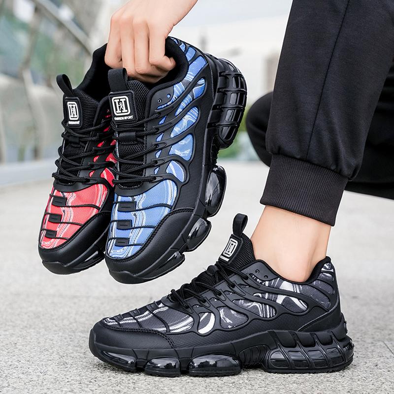 Nové pánské běžecké boty se vzduchovým odpružením Outdoorové protiskluzové a oděruvzdorné ležérní sportovní boty