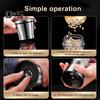 Stainless Steel Salt Grinder Adjustable Coarseness Easy To Clean Double Head 2 In 1 Grinder for Seasoning